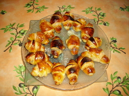 Croissants au saumon