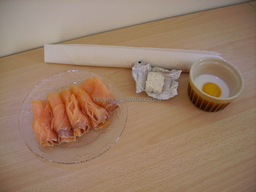 ingr�dients pour Croissants au saumon