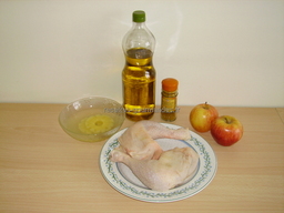 ingrédients pour Cuisses de poulet au curry