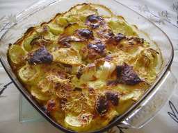 Gratin de courgette ce la chcovre