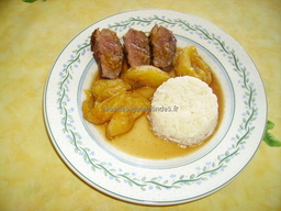 Magret de canard sauce orange