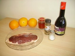 ingr�dients pour Magret de canard sauce orange