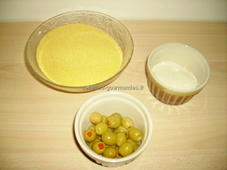 ingr�dients pour Mise en bouche � la polenta
