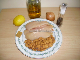 ingrédients pour Poulet aux amandes