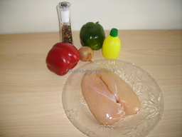ingr�dients pour Poulet au poivron