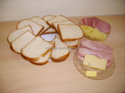 ingr�dients pour Sandwich des �les