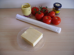ingr�dients pour Tarte � la tomate
