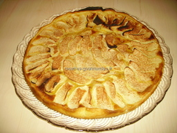 Tarte aux pommes et � la cannelle
