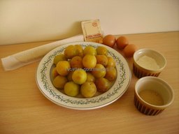 ingr�dients pour Tarte aux prunes