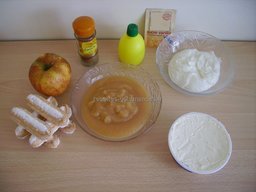 ingrédients pour Verrines pomme mascarpone