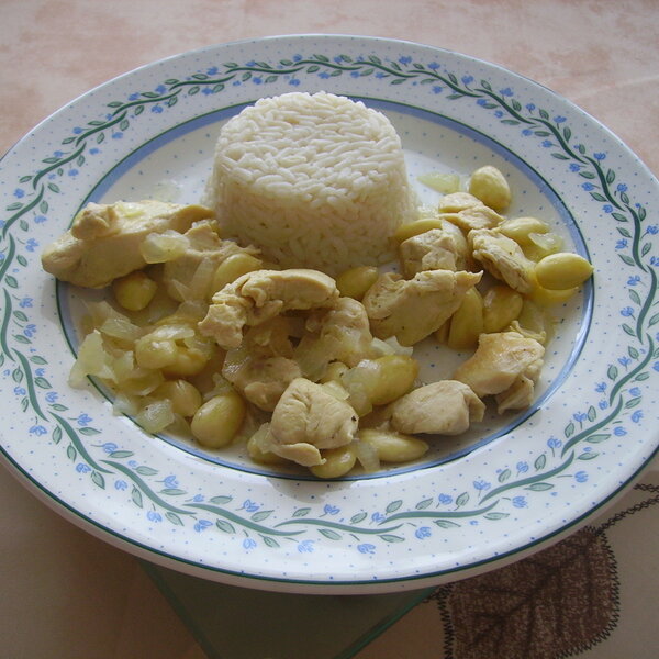 Poulet aux amandes
